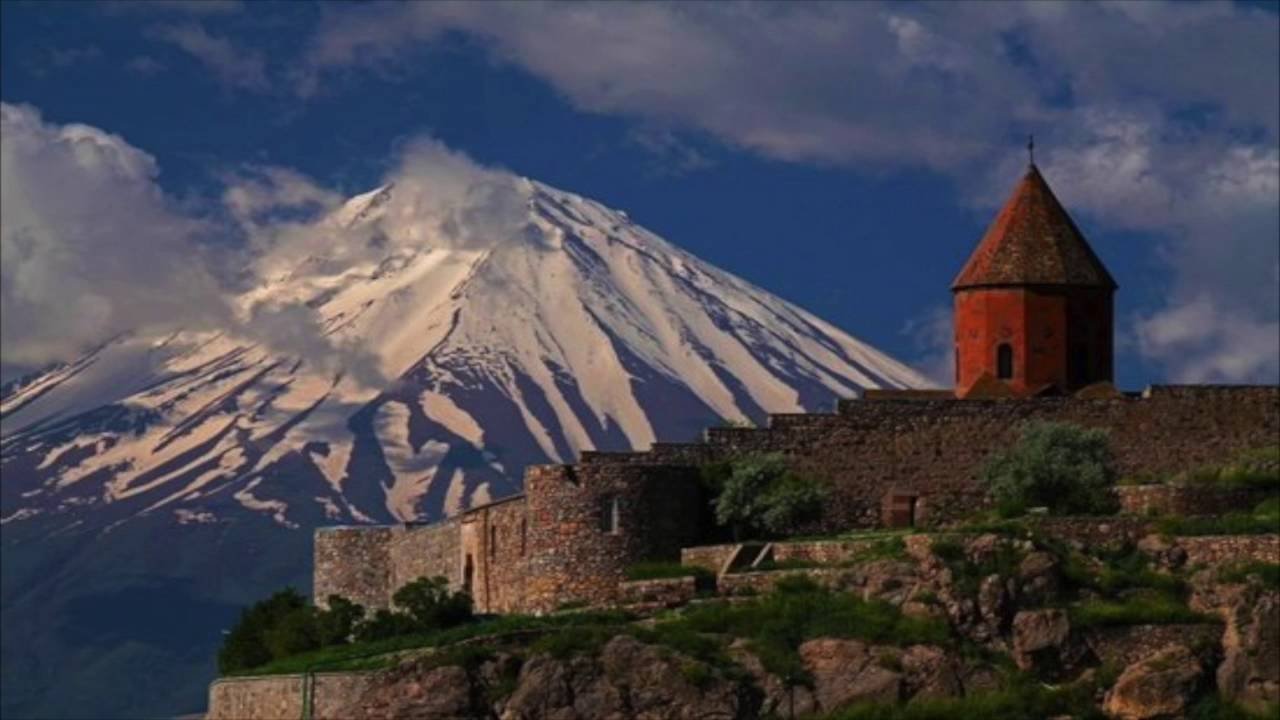 Коричневый горы Армения Арарат