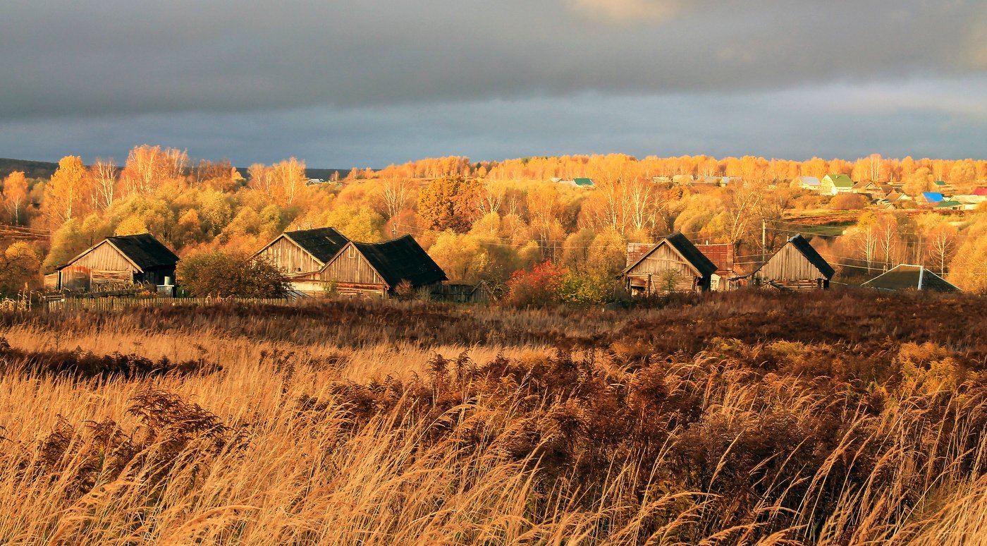 Осень на Руси в деревнях