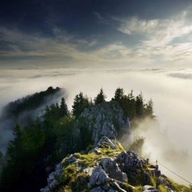 Горы в тумане (73 фото)