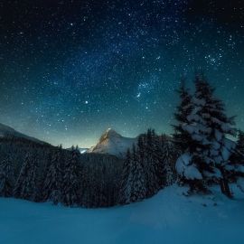 Зимнее звездное небо (39 фото)