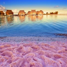 Розовый пляж Багамы (48 фото)