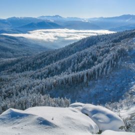 Адыгея Лагонаки зимой (59 фото)