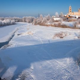 Река Ока зимой (57 фото)