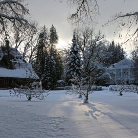 Усадьба Абрамцево зимой (58 фото)