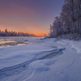 Замерзшая река (56 фото)