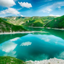 Голубое озеро Чечня (59 фото)