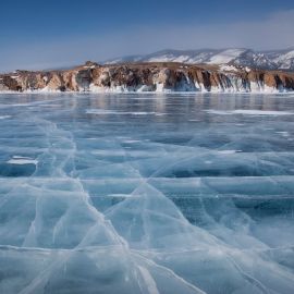 Лед на озере (58 фото)