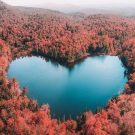 Озеро в форме сердца (60 фото)