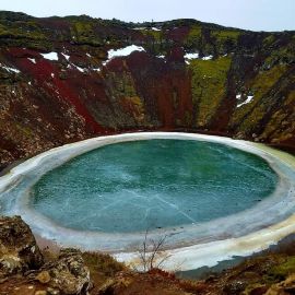 Озеро Керид Исландия (52 фото)