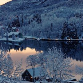 Норвегия природа зима (51 фото)