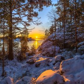 Природа Карелии зимой (58 фото)