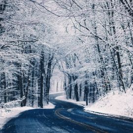 Снежная дорога (54 фото)