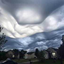 Волнисто бугристые облака (57 фото)