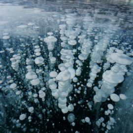 Метановые пузыри на Байкале (58 фото)