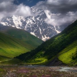 Горы Кавказа пейзаж (57 фото)