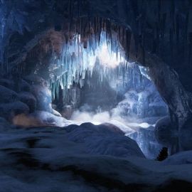 Пещера в снегу (65 фото)