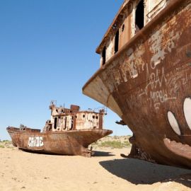 Кладбище кораблей аральское море (54 фото)