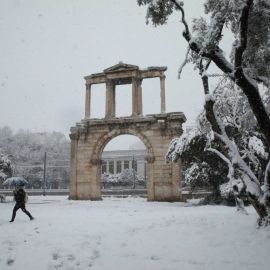 Зима в греции (34 фото)
