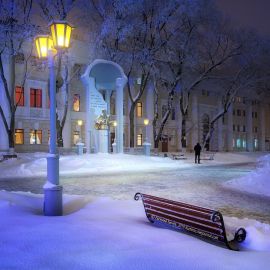 Красивый зимний вечер (43 фото)
