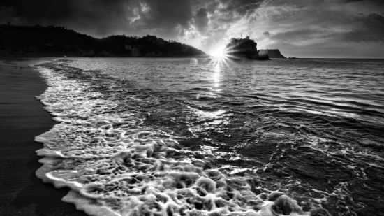 Море черно белое (50 фото)