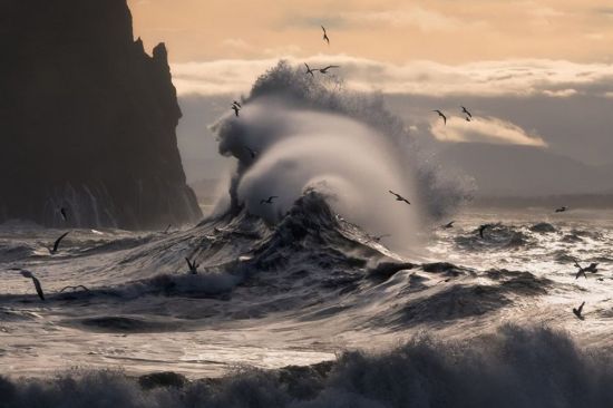 Море во время шторма (64 фото)