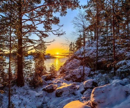 Зимние пейзажи Карелии (59 фото)