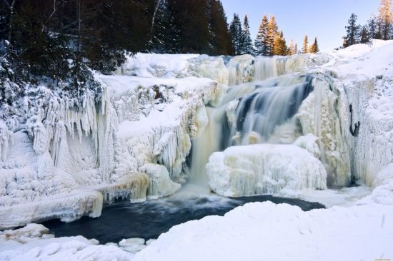 Рускеала водопады зимой (60 фото)