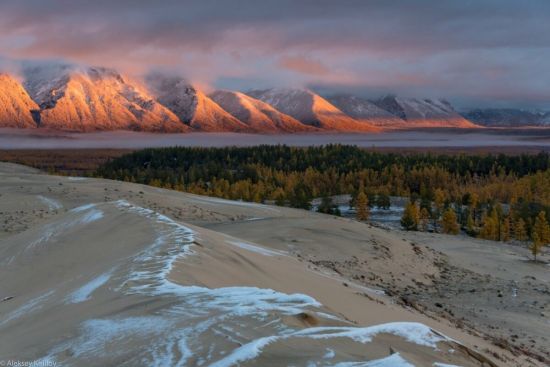 Чарские Пески зимой (58 фото)
