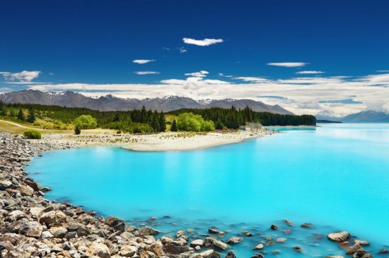 Голубое озеро новая Зеландия (57 фото)