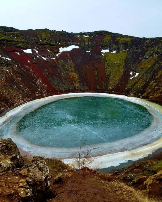 Озеро Керид Исландия (52 фото)