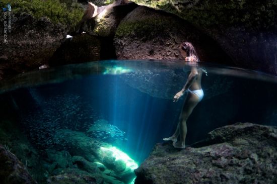 Подводные пещеры (57 фото)