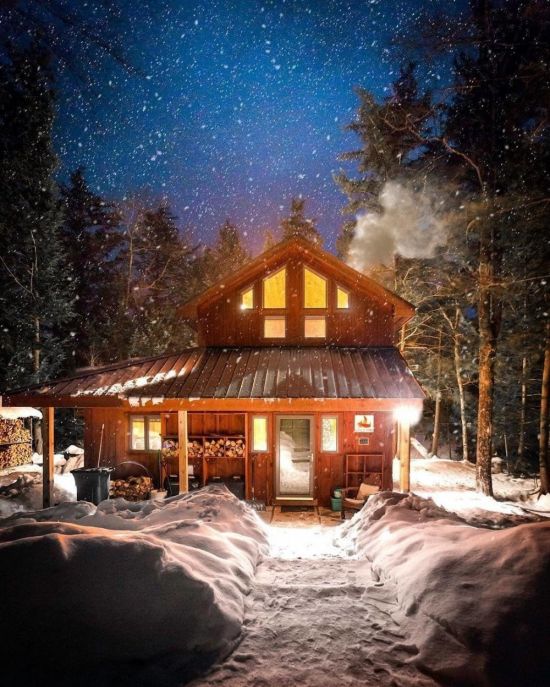 Зимний вечер дома (60 фото)