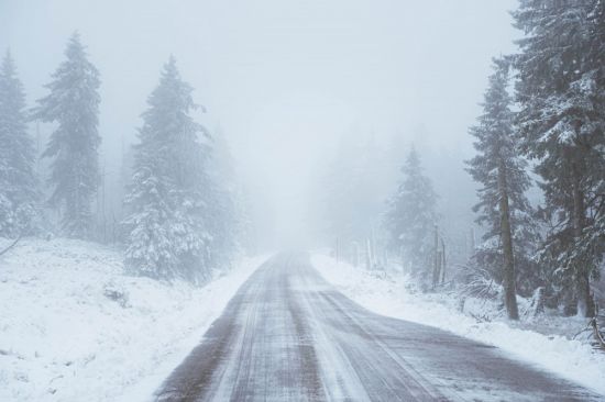 Зимняя дорога метель (51 фото)