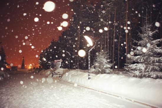 Падающий снег (57 фото)