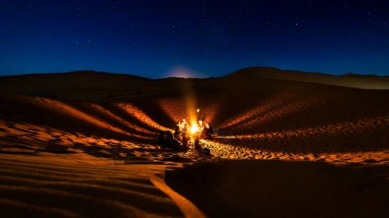 Пустыня ночью (57 фото)