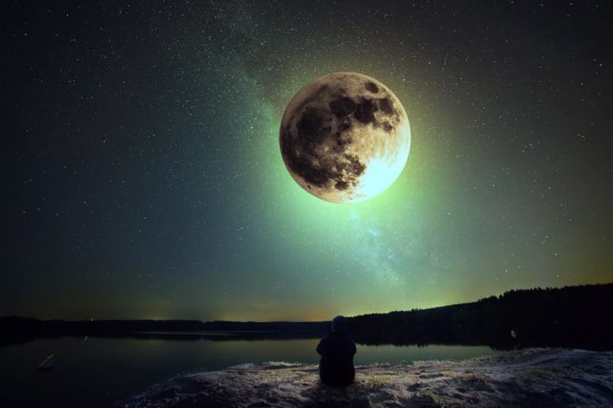 Ночная Луна (59 фото)