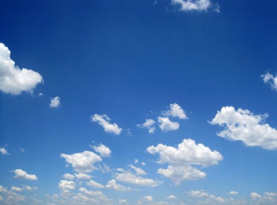 Голубое облачное небо (55 фото)