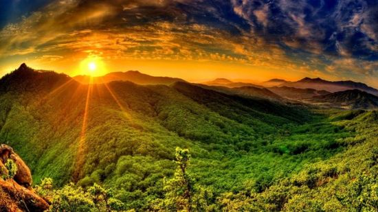 Солнце над горами (56 фото)