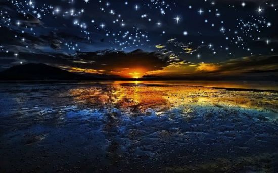 Вечернее небо со звездами (48 фото)