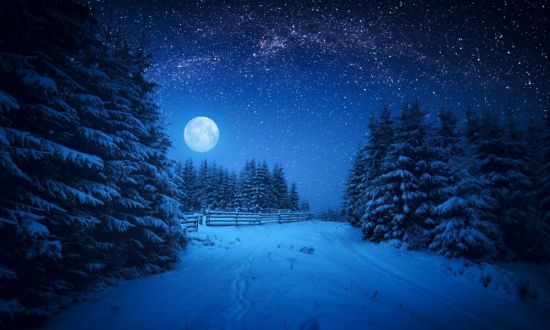 Снежная луна (53 фото)