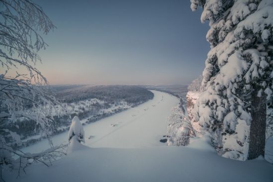 Зимний пейзаж февраль (51 фото)