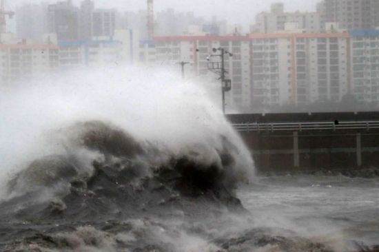 Тайфун в корее (38 фото)