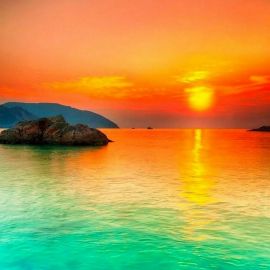 Закат солнца на море (91 фото)