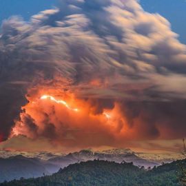 Извержение вулкана (104 фото)