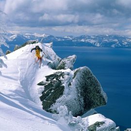 Сноубордист в горах (63 фото)