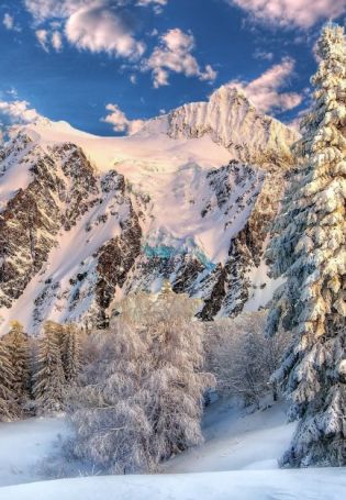 Красивые снежные горы (71 фото)