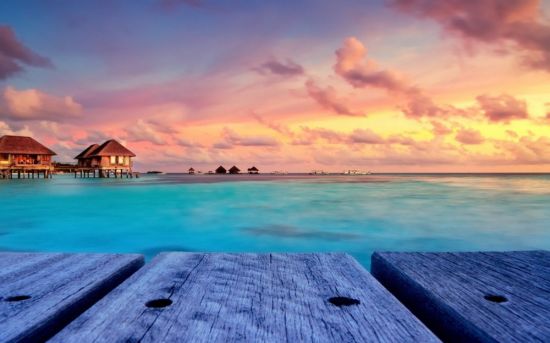 Мальдивы закат (92 фото)