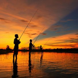 Рыбак на закате (69 фото)