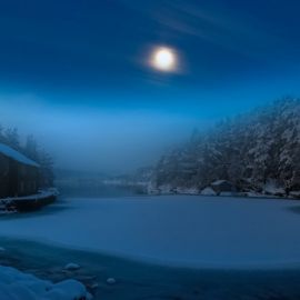 Зима ночь (138 фото)