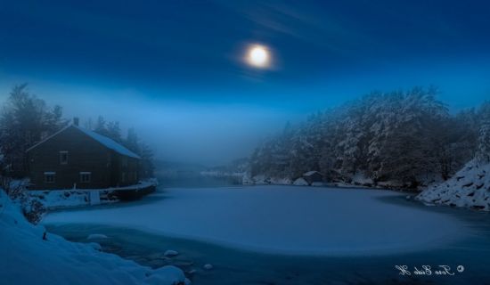 Зима ночь (138 фото)
